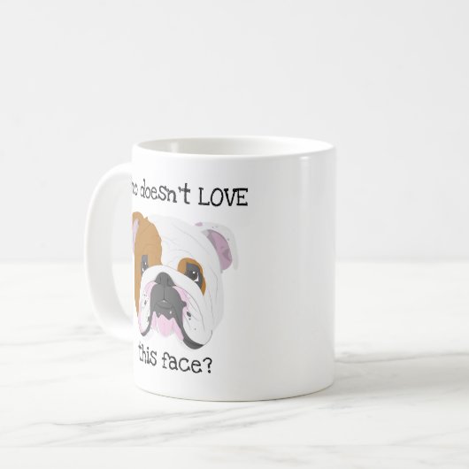 English Bulldog Kaffeetasse (Vorderseite Links)