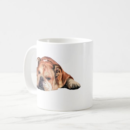 English Bulldog Kaffeetasse (Vorderseite Links)