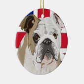 English Bulldog Keramik Ornament (Rechts)