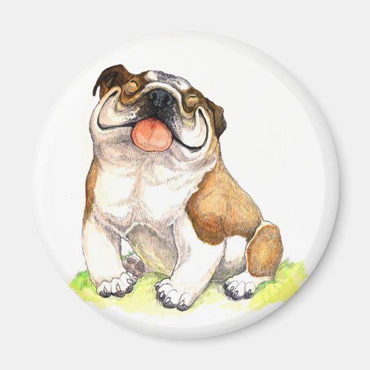 English Bulldog Kühlschrank Magnet (Vorne)