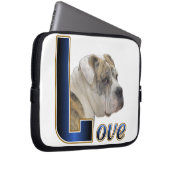English Bulldog Liebe Laptopschutzhülle (Vorne Rechts)