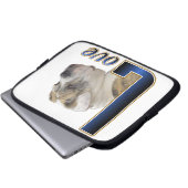 English Bulldog Liebe Laptopschutzhülle (Vorne Knopf)