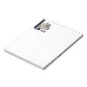 English Bulldog Liebe Notizblock (Rotiert)