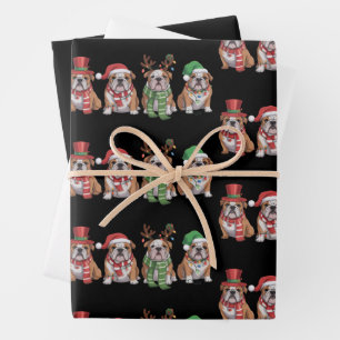 English Bulldog Liebhaber Weihnachten Hundemama Xm Geschenkpapier Set