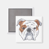 English Bulldog Magnet (Vorderseite/Rückseite)