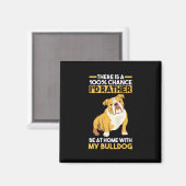 English Bulldog Magnet (Vorderseite/Rückseite)