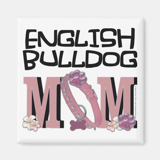 English Bulldog MAMA Magnet (Vorne)
