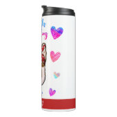 English Bulldog Mama Niedlich Mother's Day Dog Lov Thermosbecher (Nach rechts gedreht)