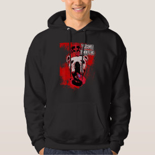 English Bulldog mit Crown Hogmotif Hoodie