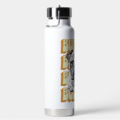 English Bulldog mit Retro-Schriftart Trinkflasche (rechts)