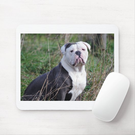 English Bulldog Mousepad (Mit Mouse)