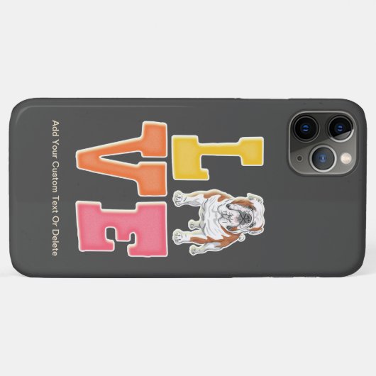 English Bulldog Niedlich Dog Vater iPhone / iPad G Case-Mate iPhone Hülle (Rückseite (Horizontal))