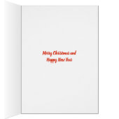 English Bulldog Niedlicher Weihnachtshund & Bow Ca (Innen (Rechts))