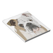 English Bulldog Notizblock (angewinkelt)