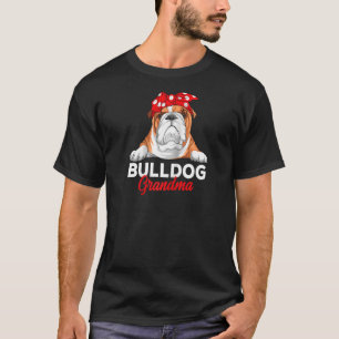 English Bulldog Oma Dog Owner Funny Women Ragal T-Shirt