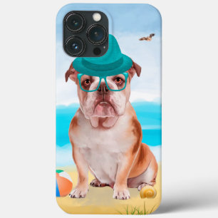 English Bulldog on Beach Case-Mate iPhone Hülle