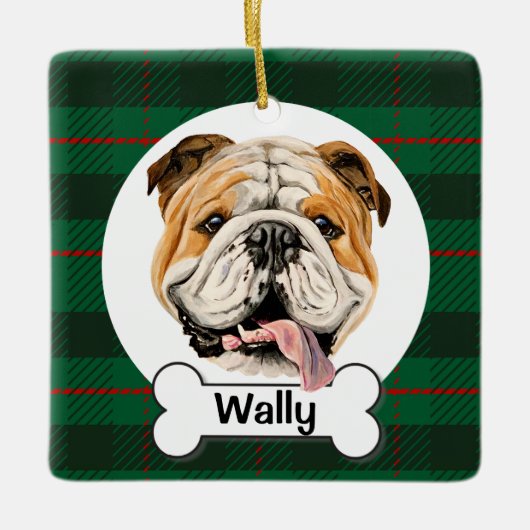 English Bulldog Ornament (Vorderseite)