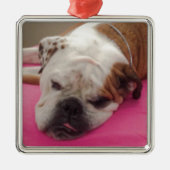 English Bulldog Ornament Aus Metall (Vorne)