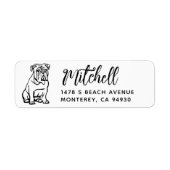 English Bulldog Owner Rücksendeadresse Downer (Vorne)