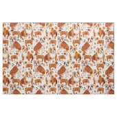 ENGLISH BULLDOG Painterly Watercolor Hundemuster Stoff (Fat Quarter (45,7 x 55,9 cm))