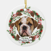 English Bulldog Personalisiert Pet Ornament (Vorne)