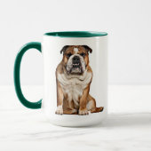 English Bulldog Personalisierte Mug Tasse (Links)