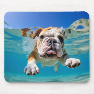 English Bulldog Pet Hund Animal Fun Play Mousepad