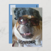 English Bulldog Postcard Erinnerung Postkarte (Vorne/Hinten)