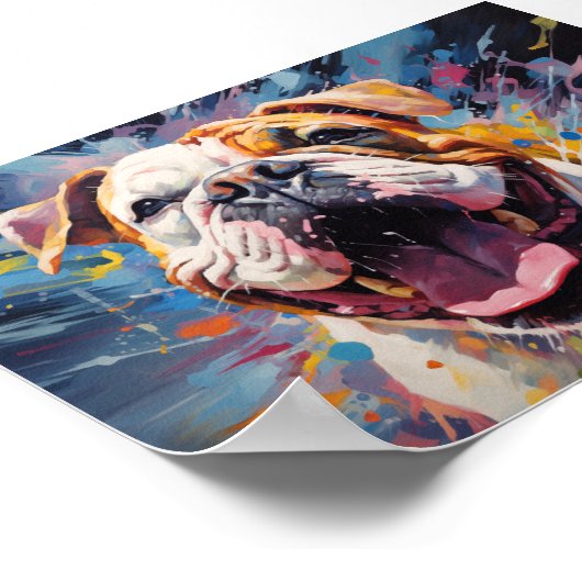 English Bulldog Poster (Ecke)