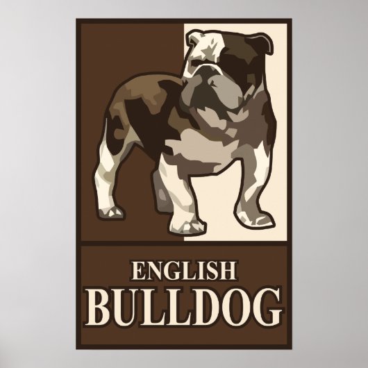 English Bulldog Poster (Vorne)