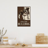 English Bulldog Poster (Küche)