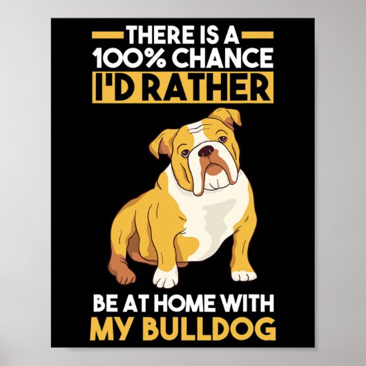 English Bulldog Poster (Vorne)