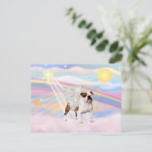 English Bulldog Postkarte (Stehend Vorderseite)