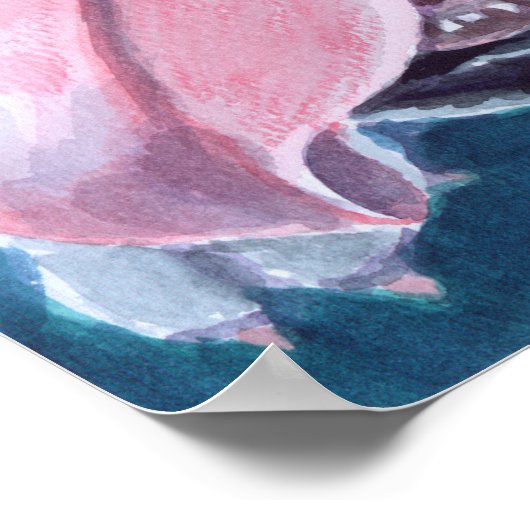 English Bulldog Print Poster (Ecke)