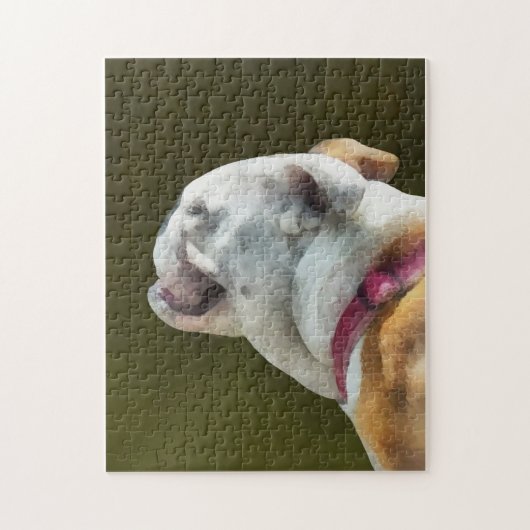 English Bulldog Profil Puzzle (Vertikal)