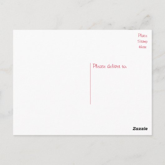 English Bulldog Puppy Dog - Hallo, Liebe, Leere Postkarte (Rückseite)