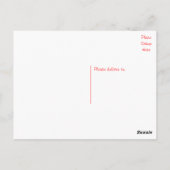 English Bulldog Puppy Dose Blank Postcard Postkarte (Rückseite)