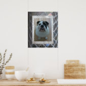 English Bulldog Puppy Poster "Unbedingte Liebe" (Küche)