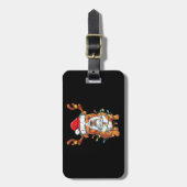 English Bulldog Reindeer Funny Christmas Essential Gepäckanhänger (Vorderseite vertikal)