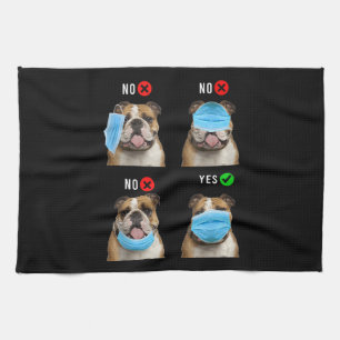 English Bulldog Right Weace - Maskenmagazin Top Geschirrtuch