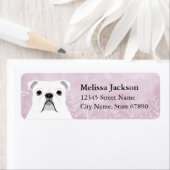 English Bulldog Rücksendeadressen-Aufkleber (Insitu)