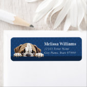 English Bulldog Rücksendeadressen-Aufkleber (Insitu)