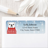 English Bulldog Rücksendeadressen-Aufkleber (Insitu)