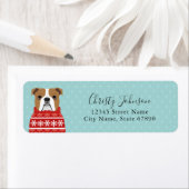 English Bulldog Rücksendeadressen-Aufkleber (Insitu)