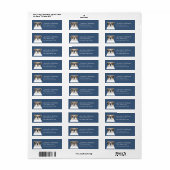 English Bulldog Rücksendeadressen-Aufkleber (Vorne)