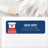 English Bulldog Rücksendeadressen-Aufkleber (Insitu)