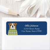 English Bulldog Rücksendeadressen-Aufkleber (Insitu)