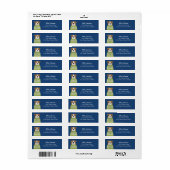 English Bulldog Rücksendeadressen-Aufkleber (Vorne)