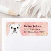 English Bulldog Rücksendeadressen-Aufkleber (Insitu)