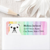 English Bulldog Rücksendeadressen-Aufkleber (Insitu)